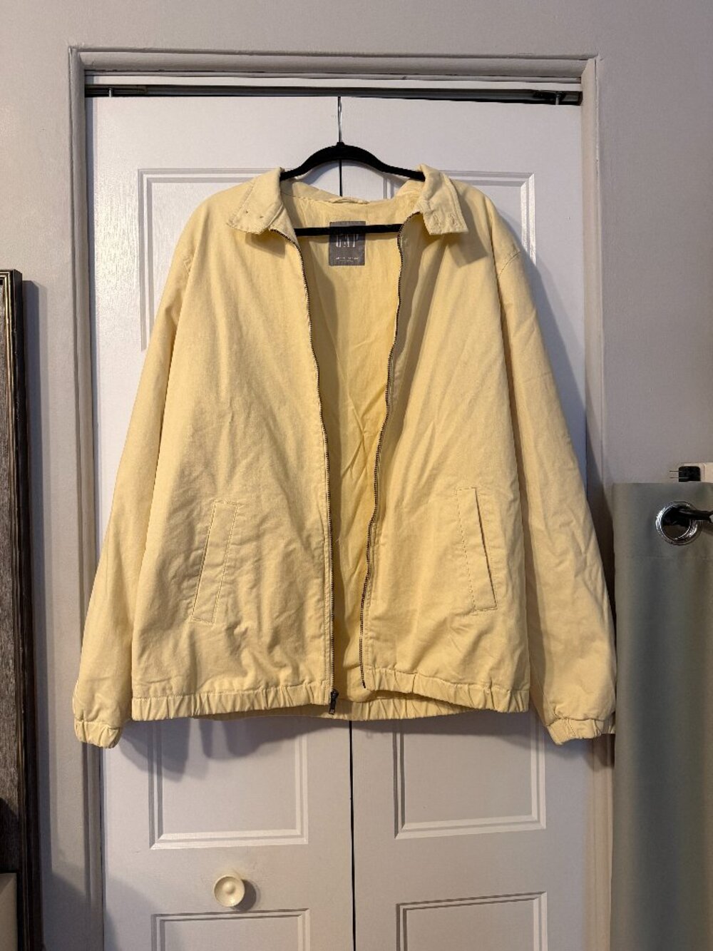 Gap 100% Cotton Butter Yellow Jacket Size L Tall